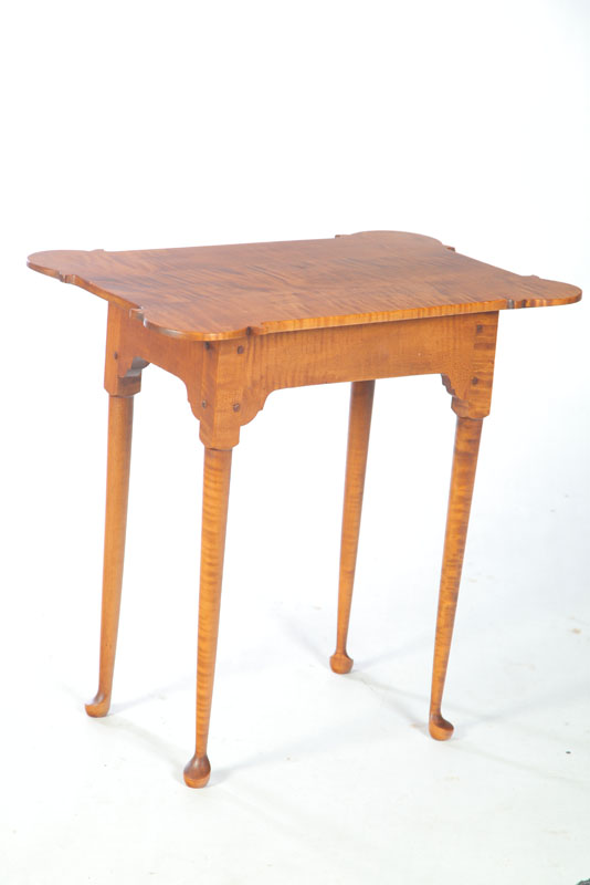 Appraisal: QUEEN ANNE-STYLE TAVERN TABLE Labeled for David T Smith Morrow