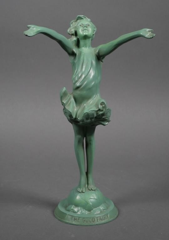 Appraisal: Early pre Art Deco style statue of The Good Fairy