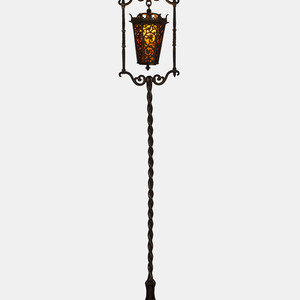 Appraisal: Attributed to Oscar Bach American Early th Century Floor Lamp