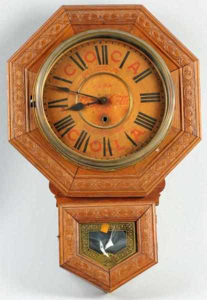 Appraisal: Coca-Cola Welch Octagonal Clock Circa Case is in nice condition