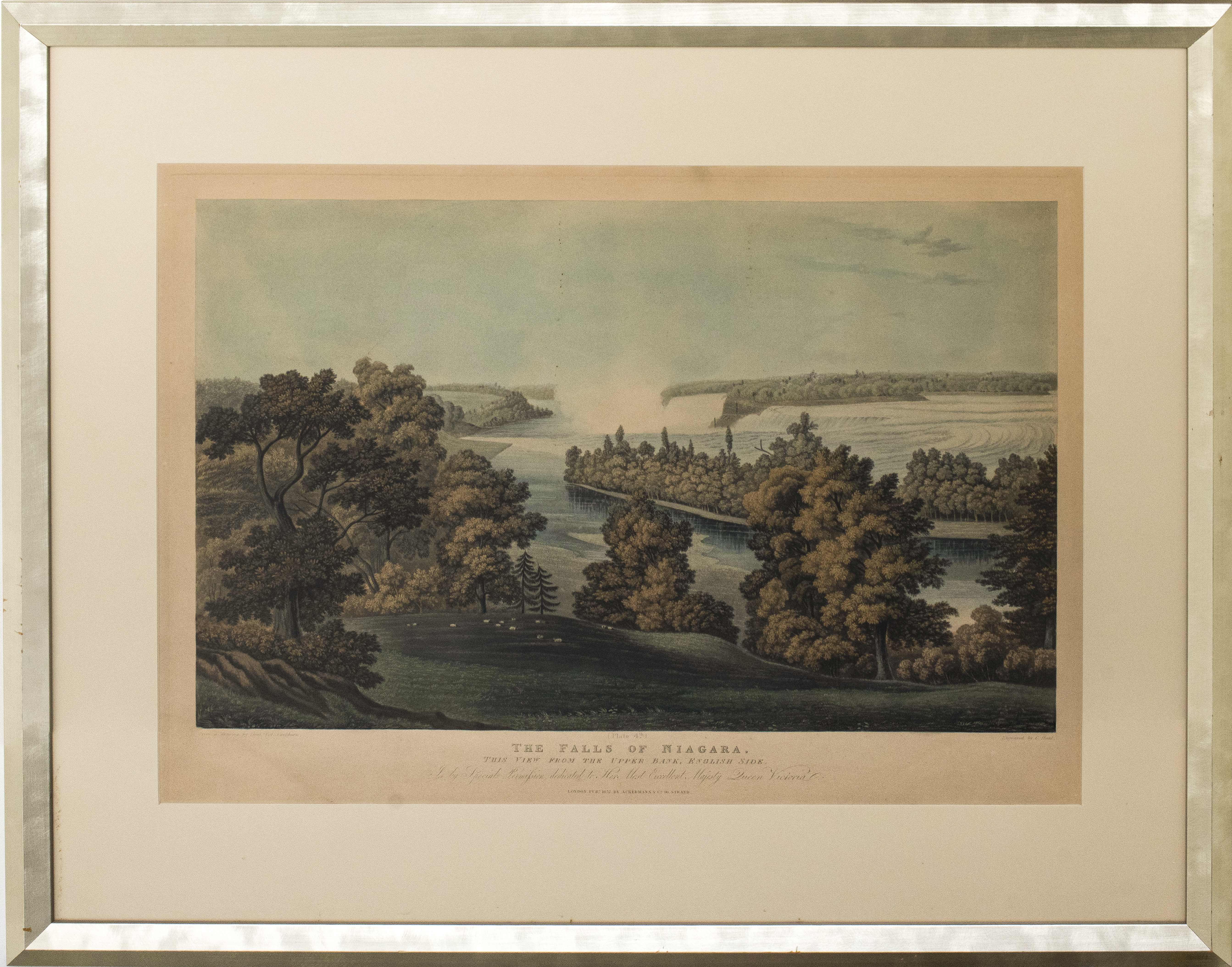 Appraisal: THE FALLS OF NIAGARA HAND-COLORED ENGRAVING After Lieut Col Cockburn