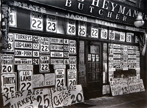 Appraisal: Artist Abbott Berenice American - Title Jacob Heymann Butcher Shop