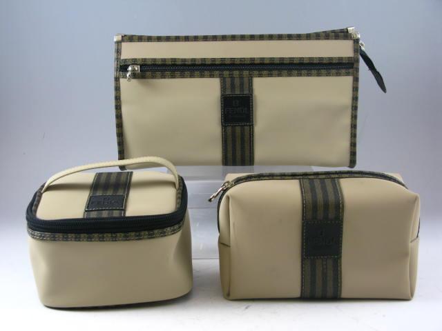 Appraisal: Fendi Three Piece Travel Set as shown some light wear