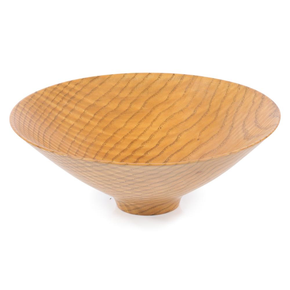 Appraisal: BOB STOCKSDALE AMERICAN ASH FROM ENGLAND STUDIO TURNED WOOD BOWL