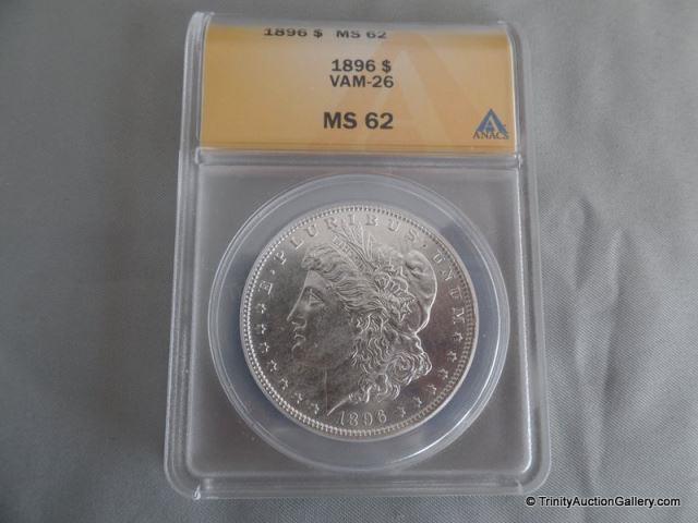 Appraisal: Morgan MS Silver Dollar Coin VAM- Graded and capsulated by