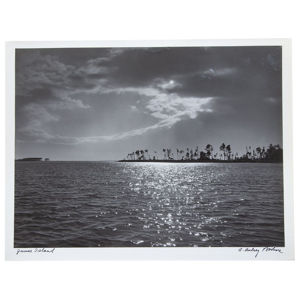 Appraisal: A Aubrey Bodine James Island photograph American - Gelatin silver