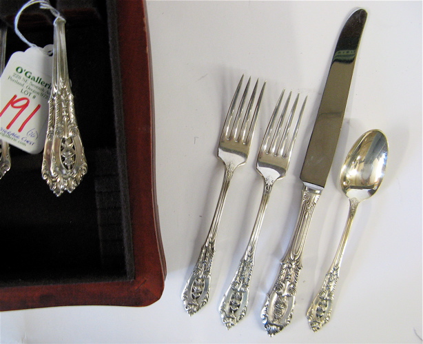 Appraisal: A WALLACE STERLING SILVER FLATWARE SET pieces in the Rose