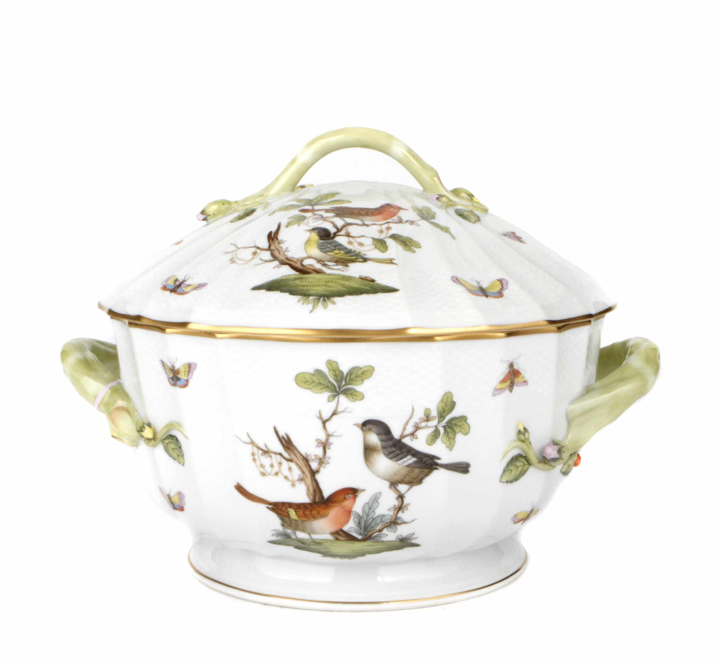 Appraisal: A Herend 'Rothschild Bird' pattern porcelain covered two handled tureen