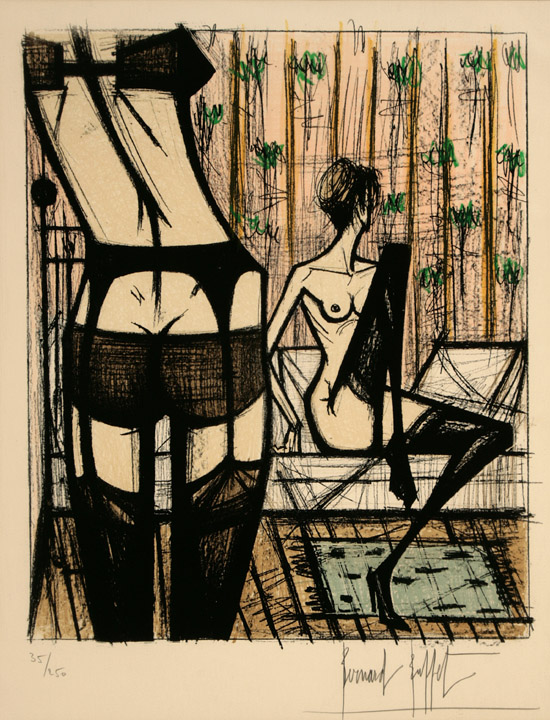 Appraisal: Bernard Buffet French - Untitled From Jeux des Dames Sorlier