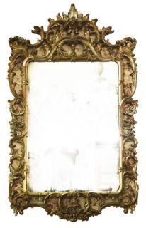 Appraisal: French Rococo Mirror Gilt H x W