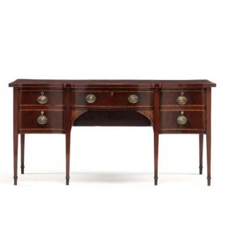 Appraisal: George III Inlaid Sideboard late th century mahogany mahogany veneers