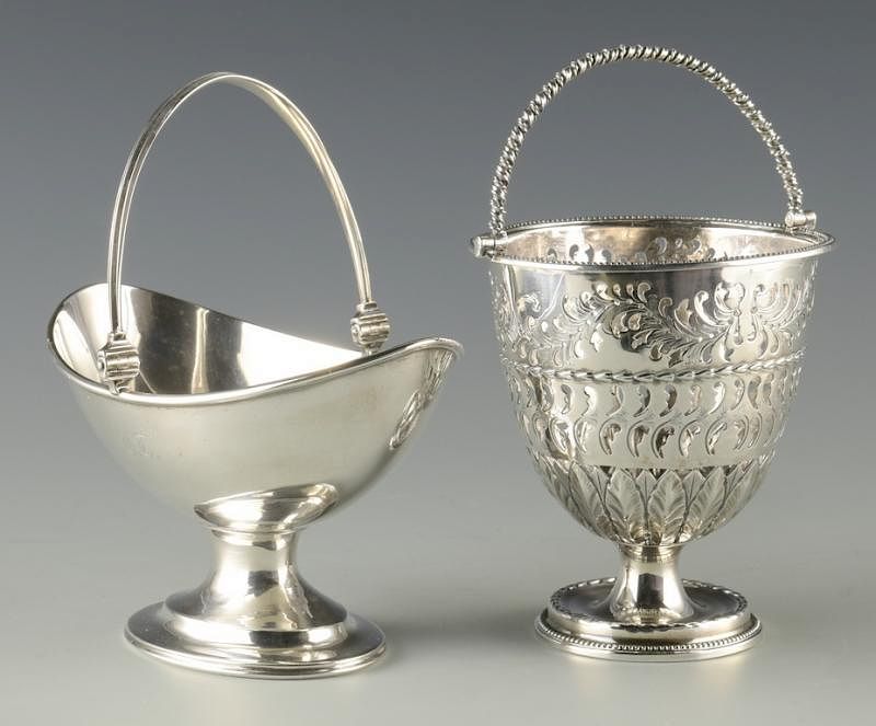 Appraisal: Silver Baskets inc Early Tiffany st item Tiffany Young and