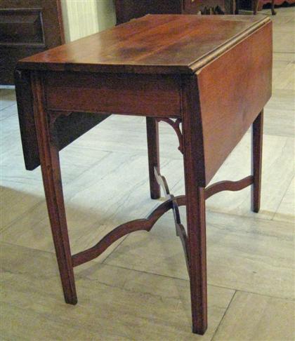 Appraisal: Walnut Pembroke table pennsylvania late th early th century The