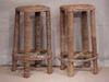 Appraisal: BAR STOOLS - Set of four high bar stools in