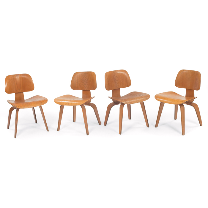 Appraisal: Charles and Ray Eames DCWs four by Herman Miller s