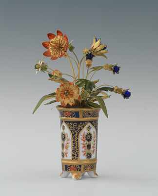 Appraisal: A Gorham Fleurs des Siecle Miniature Vase of Flowers by