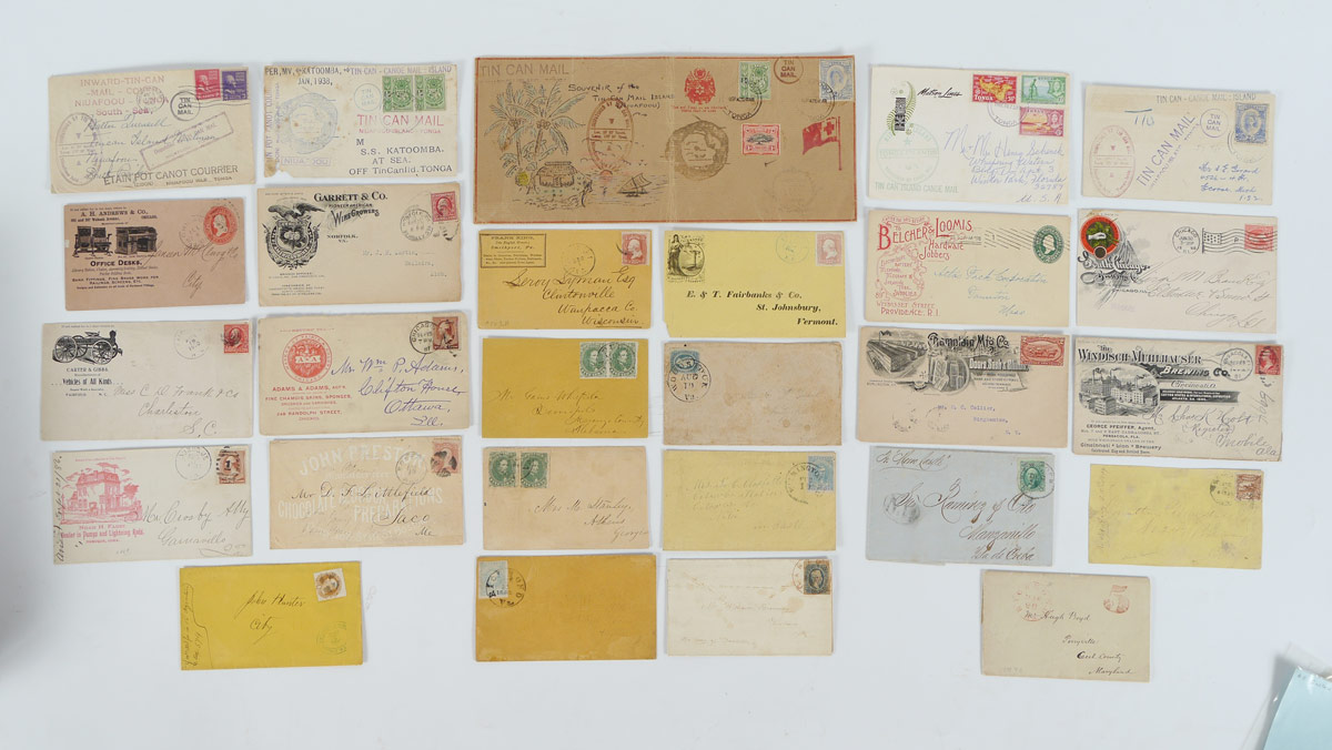 Appraisal: COLLECTION OF ANTIQUE AND CONTEMPORARY STAMPS pieces total a varied