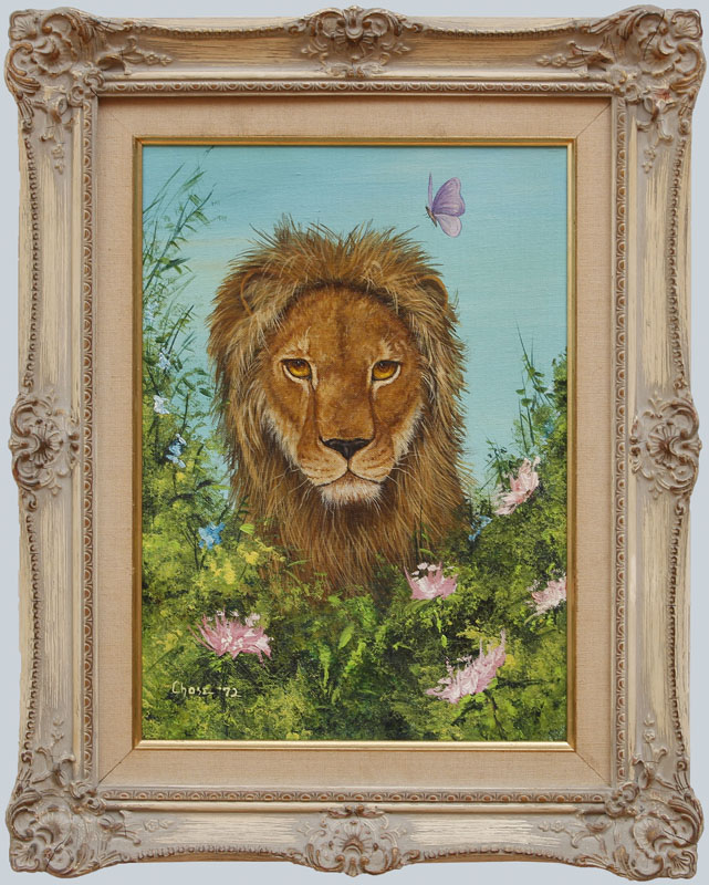 Appraisal: LYNN CHASE LION Oil on canvasboard signed 'Chase' and dated