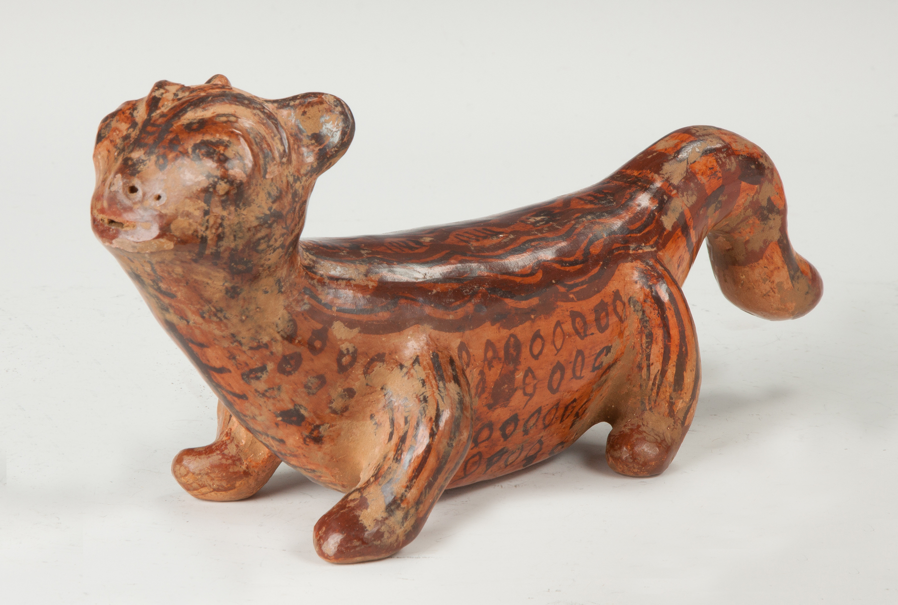 Appraisal: Pre-Columbian Painted Ceramic Cat