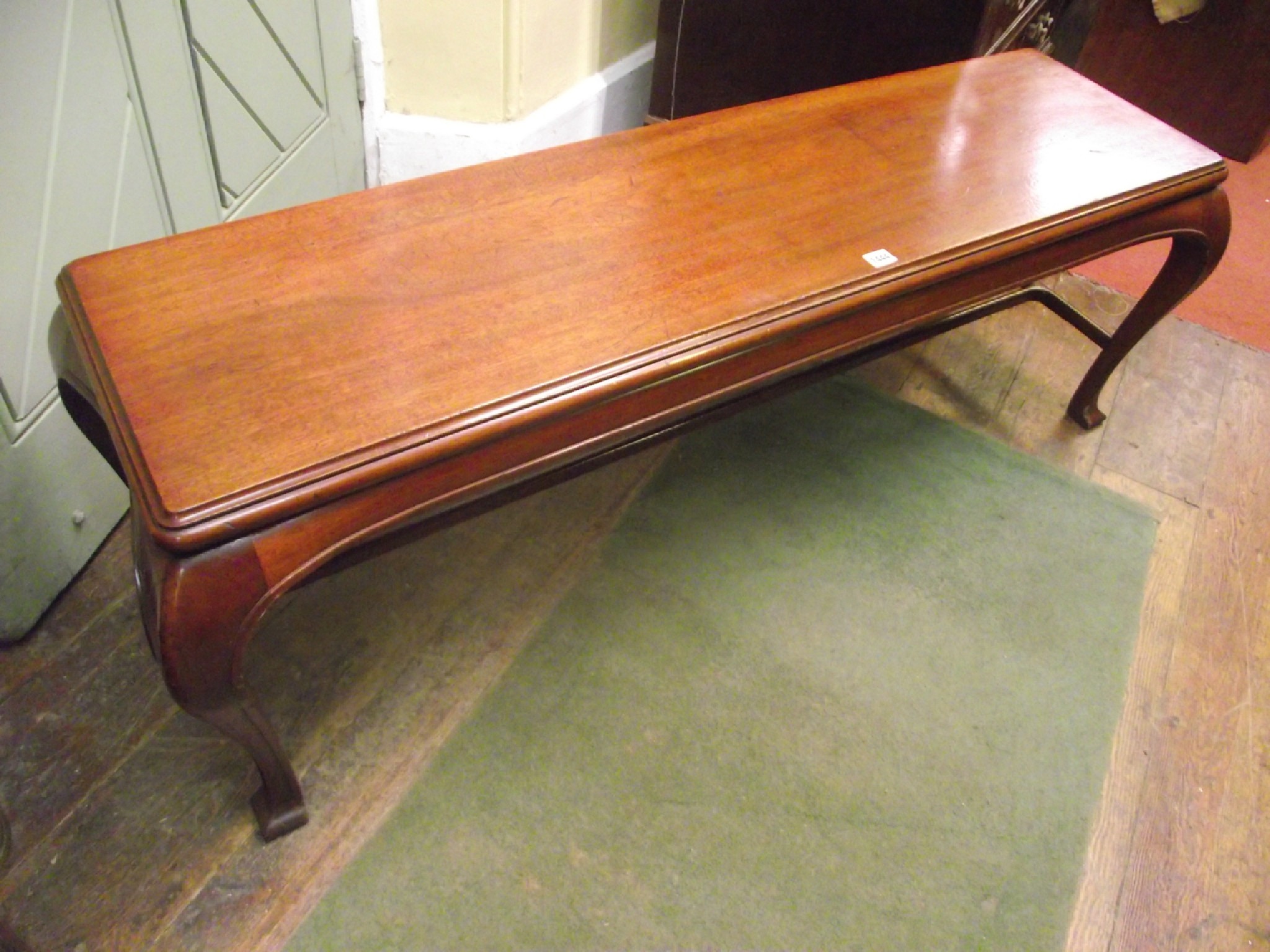 Appraisal: A Chinese hardwood occasional table or seat of rectangular form