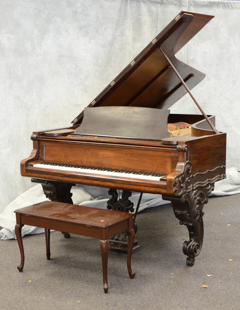 Appraisal: Weber rosewood Victorian concert grand piano long wide case refinished