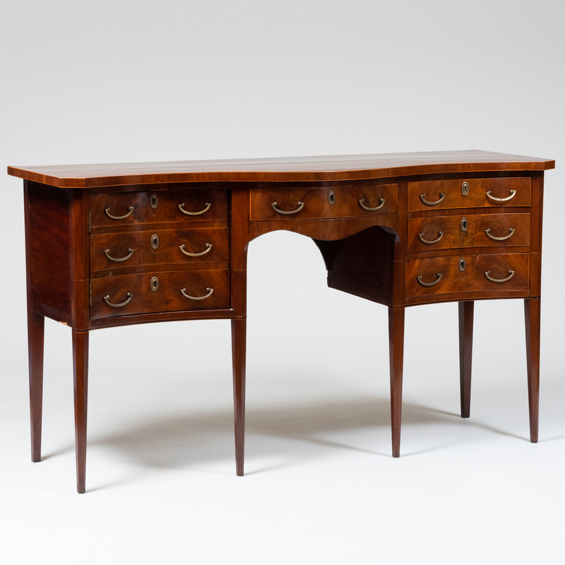 Appraisal: George III Inlaid Mahogany Sideboard x ft in x in