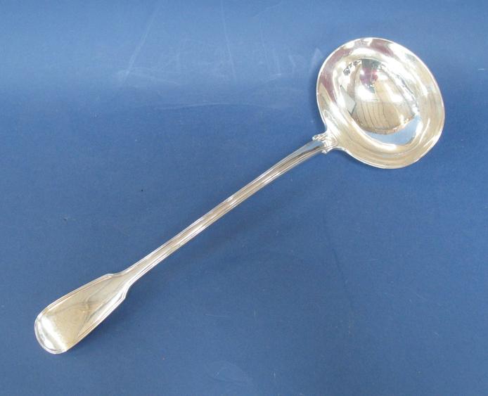 Appraisal: A VICTORIAN SOUP LADLE of fiddle and thread pattern by