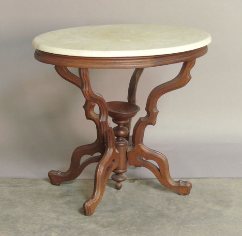 Appraisal: Victorian marble top table th c h x w