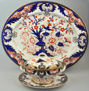 Appraisal: Victorian Royal Crown Derby - oval meat platter decorated in