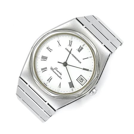 Appraisal: Gentlemans Stainless Steel Wristwatch Girard Perregaux Estimate -