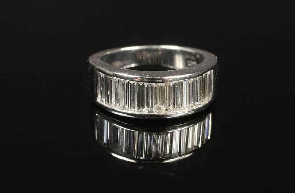 Appraisal: LADY'S RING - One ladies hand made K white gold