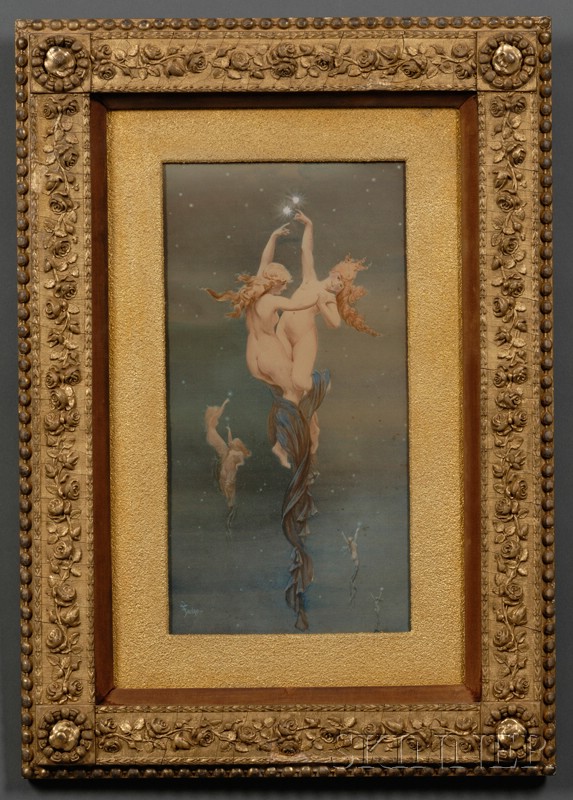 Appraisal: Luis Ricardo Falero Spanish - Star Crossed Dancing Nymphs Signed