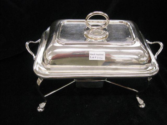 Appraisal: Mappin Webb Silverplate Chafing Dish on stand with burner Prince's