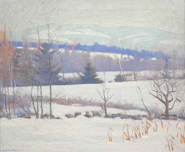 Appraisal: ALEXANDER R JAMES OIL ON CANVAS New Hampshire Mass -