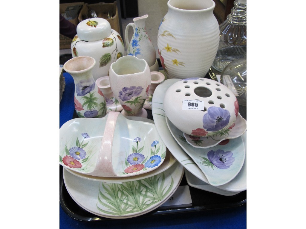 Appraisal: Tray of assorted Radfords to include dishes vases ginger jar