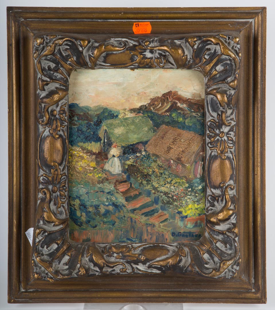 Appraisal: Framed impressionistic oil on canvas