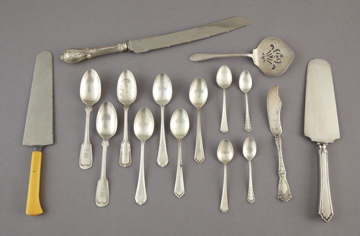 Appraisal: Twenty-Six-Piece Collection of Silver Flatware consisting of a set of