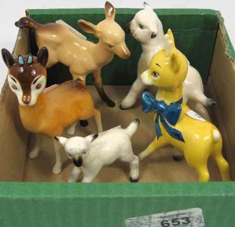 Appraisal: Beswick Models Fawn B Chamies Babycham B Lamb And Lamb