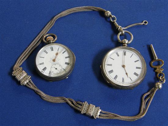 Appraisal: W Benson ladies silver pocket watch with original warranty and