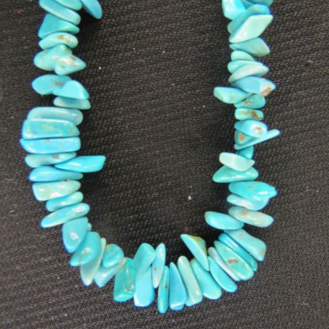 Appraisal: Turquoise Necklace Hawaii tri-heishi design long