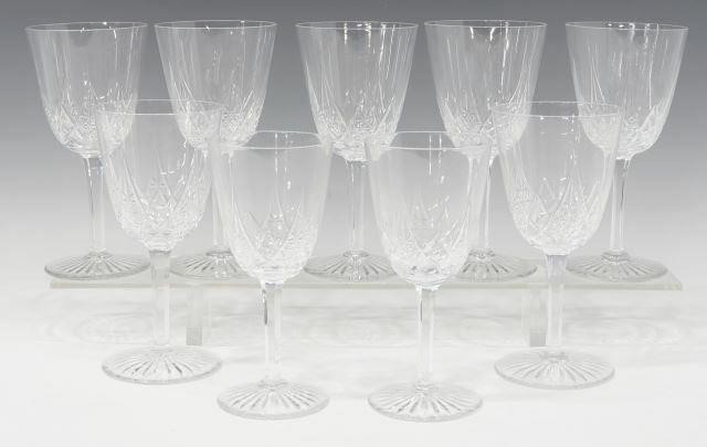 Appraisal: lot of French Baccarat Epron cut crystal water goblets all