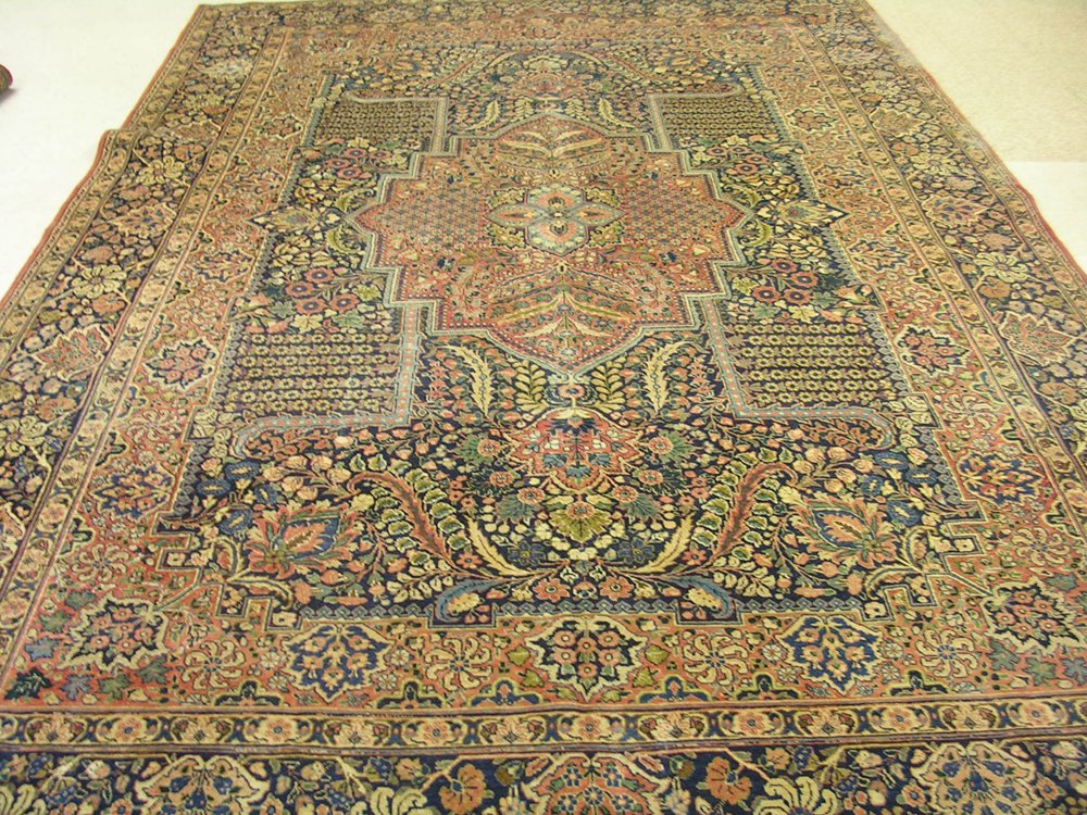 Appraisal: Kashan Carpet Central Persia second quarter th century the stepped