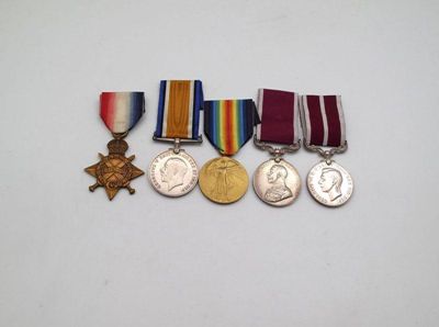 Appraisal: World War I an artillery group War and Victory Medals