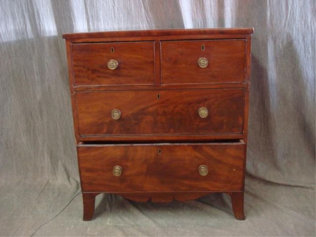 Appraisal: American th Cent Chest of Drawers Raised on nice and