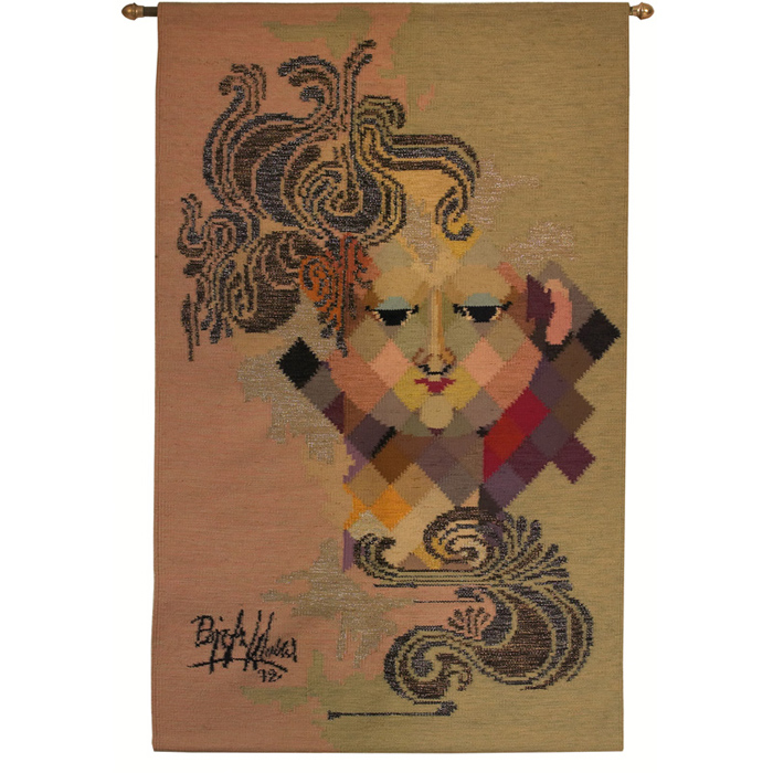 Appraisal: Bjorn Winblad tapestry by Loom-Art c wool tapestry titled Lise