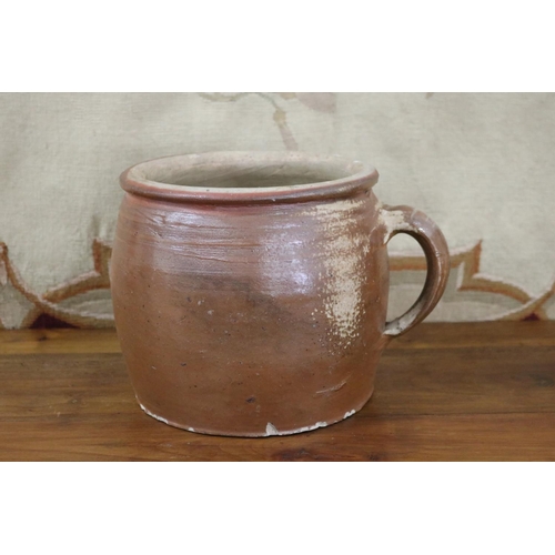 Appraisal: French glazed stoneware pot approx cm H x cm dia