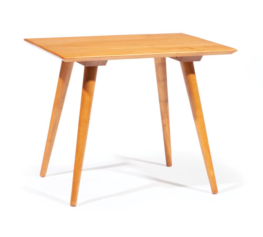 Appraisal: Paul McCobb Planner Group Side Table s maple straw-glaze finish