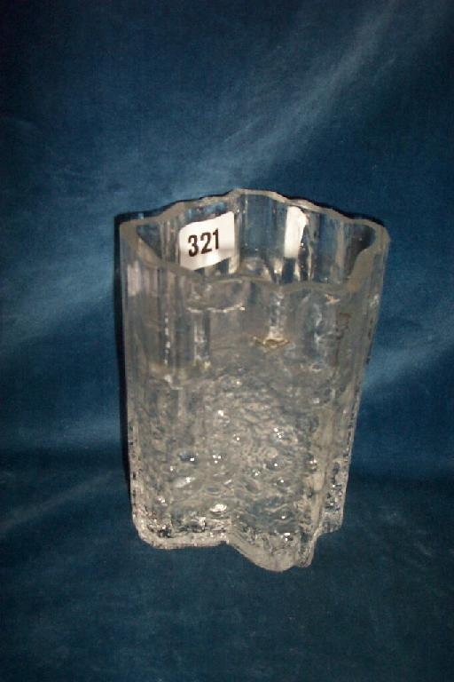 Appraisal: A collection of glassware including a clear glass vase with