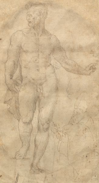 Appraisal: ATTRIBUTED TO BARTOLOMEO NERONI ITALIAN - C x A standing