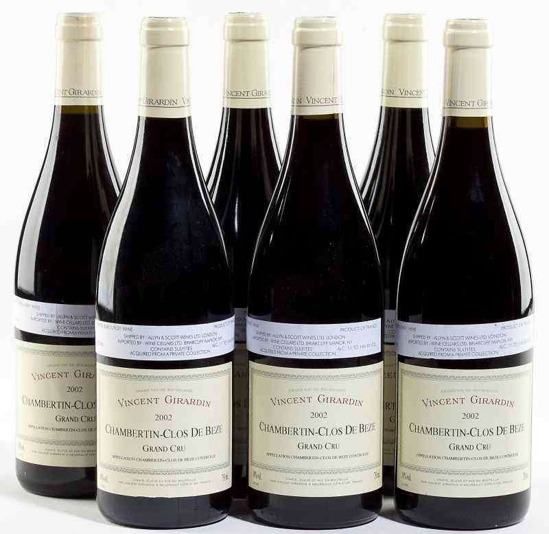 Appraisal: Chambertin Clos de BezeVincent Girardin bottles''A brilliant red Wild and